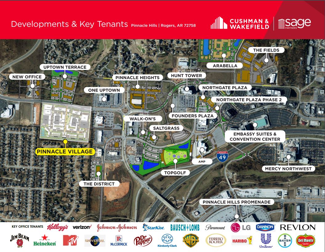 Pinnacle Hills Promenade Map - Brenda Tatiania